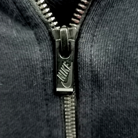 Nike Authentic swoosh box Black zipper hoodie for men's and women's - Picture 7 of 8